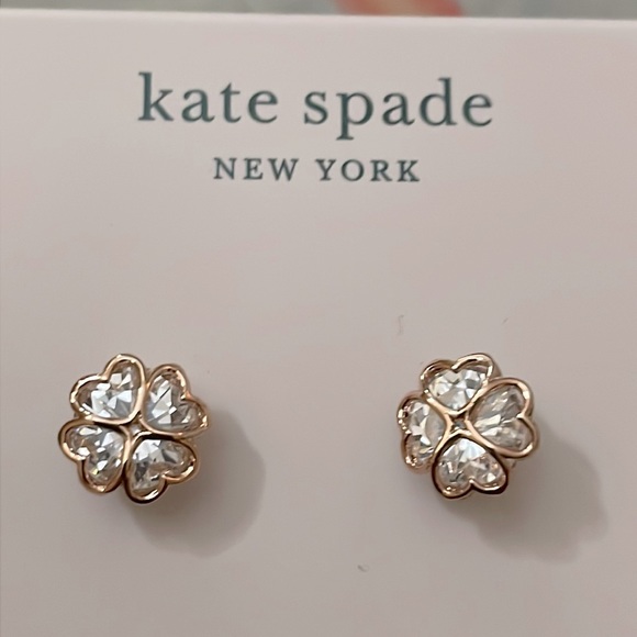 kate spade Jewelry - Kate Spade Rose Gold CZ Studs